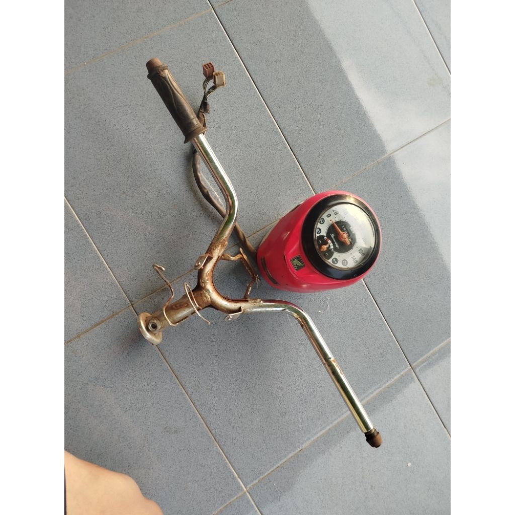 stang stir set scoopy fi 2016 original bekas copotan