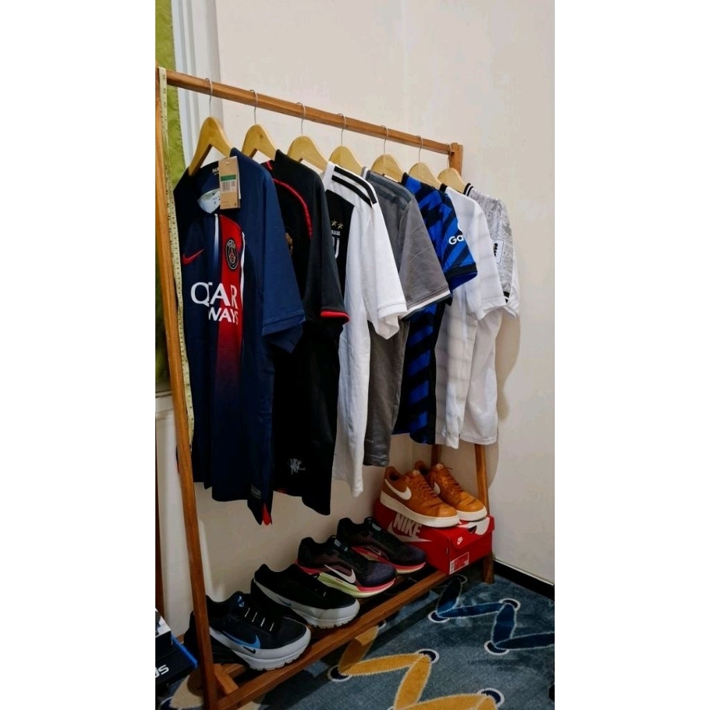 GANTUNGAN BAJU KAYU GANTUNGAN BAJU GANTUNGAN BAJU BERDIRI RAK SERBAGUNA KAYU JATI KUAT KOKOH