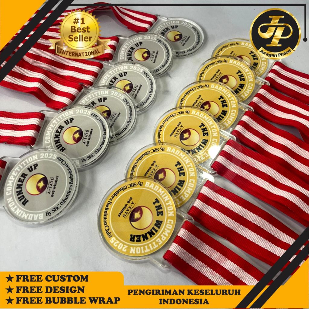 Medali akrilik, Medali wisuda, Medali custom, Medali murah, Medali penghargaan, Medali wisuda TK