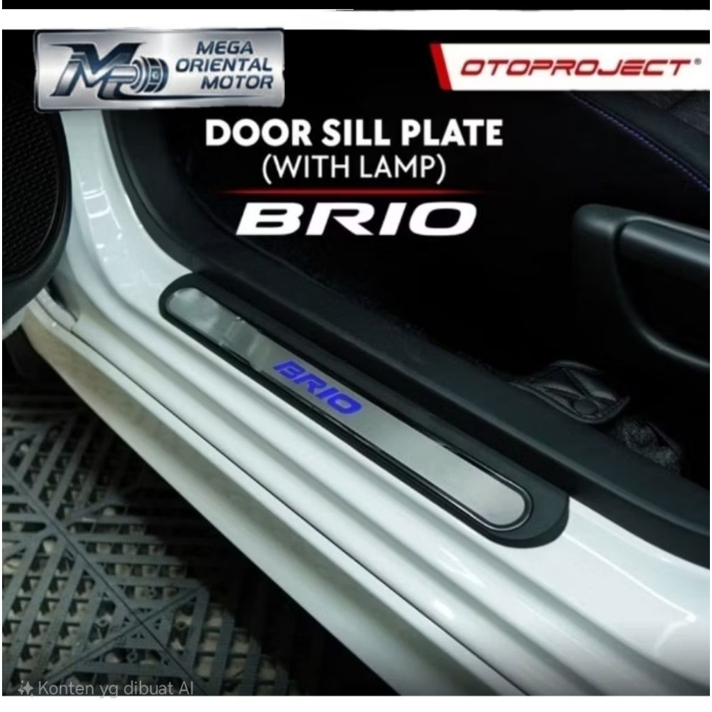 Otoproject Door Sill Plate / Sillplate Pintu Samping Lampu Honda Brio 2012-2025 - Sill Plate Pintu M