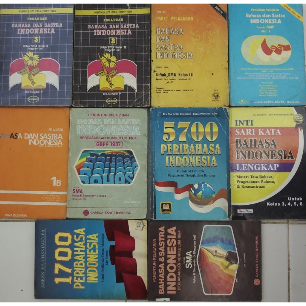 BUKU BAHASA DAN SASTRA INDONESIA SMP & SMA BEKAS ORIGINAL