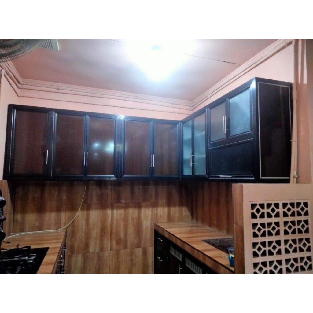 KITCHEN SET ALUMINIUM ANTI RAYAP/CUSTOM KITCHEN SET ALUMINIUM/KABINET DAPUR ALUMINIUM.