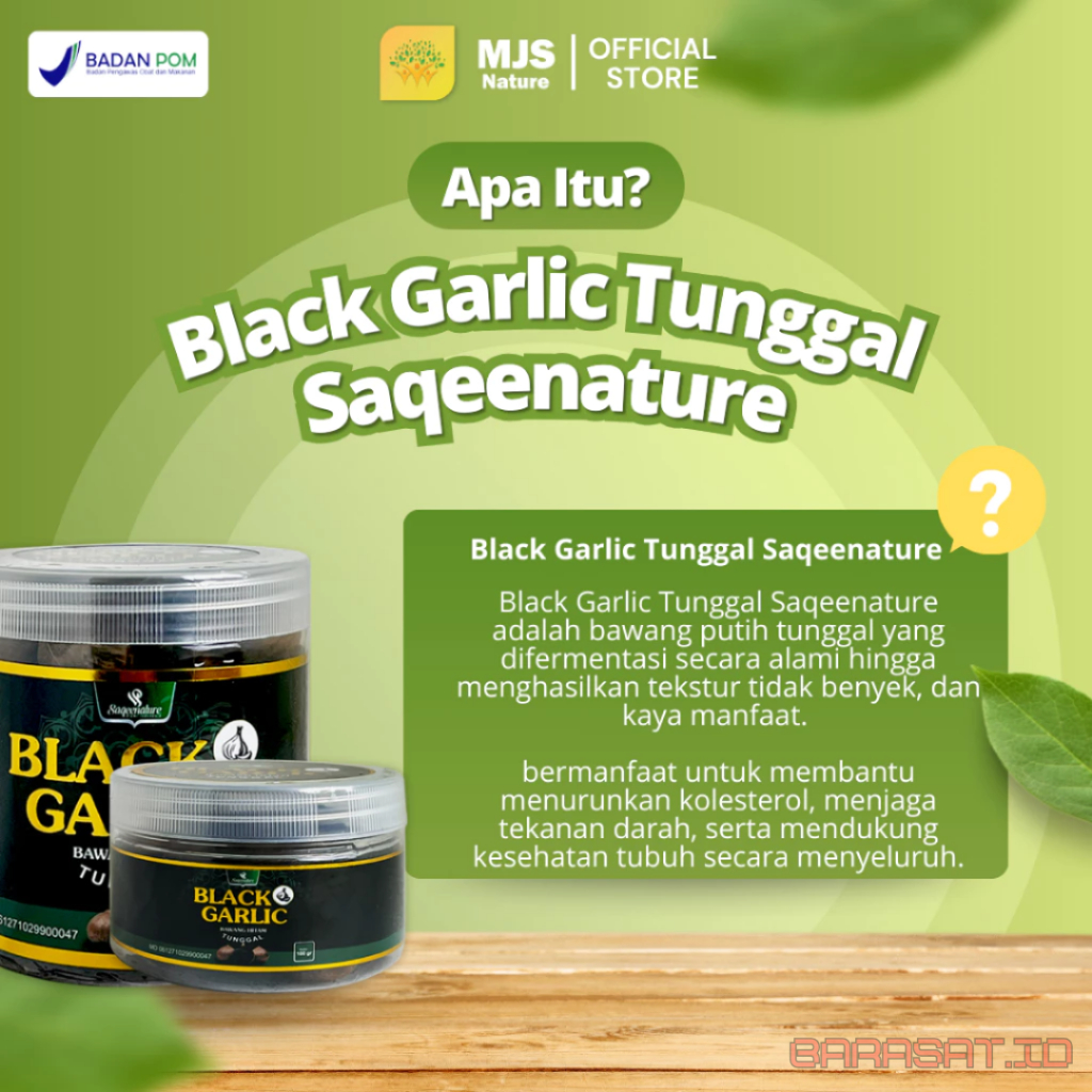 

Saqeenature Black Garlic Tunggal Untuk Kesehatan Black Garlic Tunggal Murni Detox Tubuh Sehat Berseri