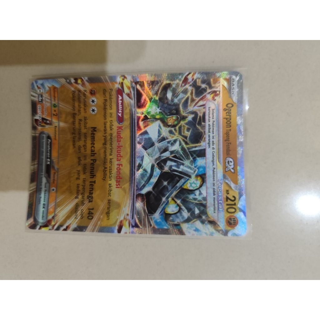 kartu pokemon ogerpon topeng fondasi ex