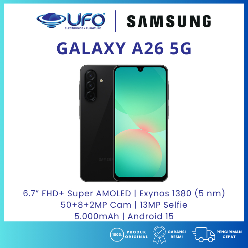 HP SAMSUNG GALAXY A26 5G RAM8/256GB - BARU - GARANSI RESMI