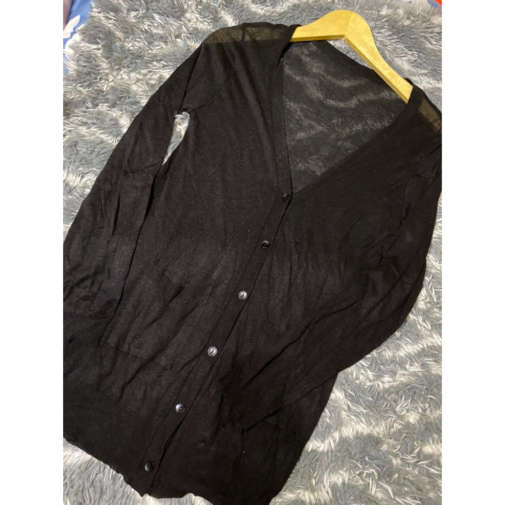 Cardigan hitam/Cardigan Second/Cardigan Preloved