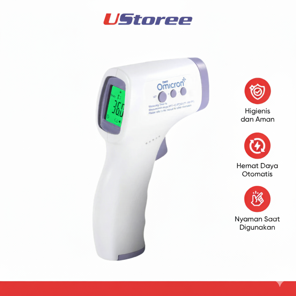 Thermogun Thermometer Tembak Suhu Badan Infrared - AD801 | Alat Ukur Suhu