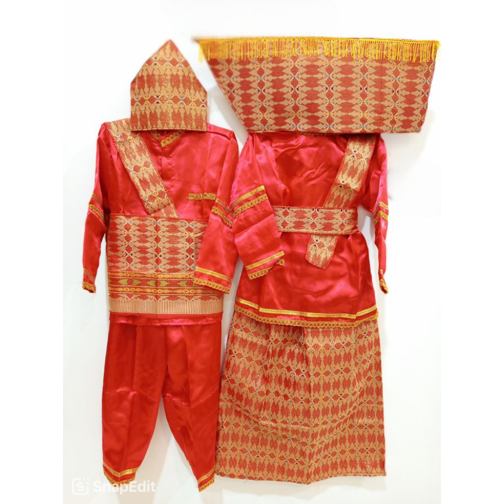 Baju adat Batak Anak TK SD SMP Laki Perempuan   // Pakaian adat batak // Baju batak Pr / Lk