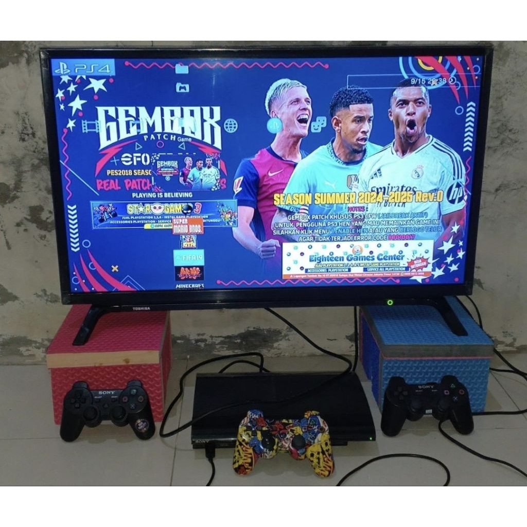 PAKET TV 32 IN + PS 3 SUPER SLIM 320 GB MURAAHHH .