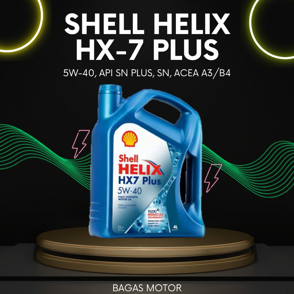Oli Mesin Mobil Shell Helix HX7 Plus 5W-40