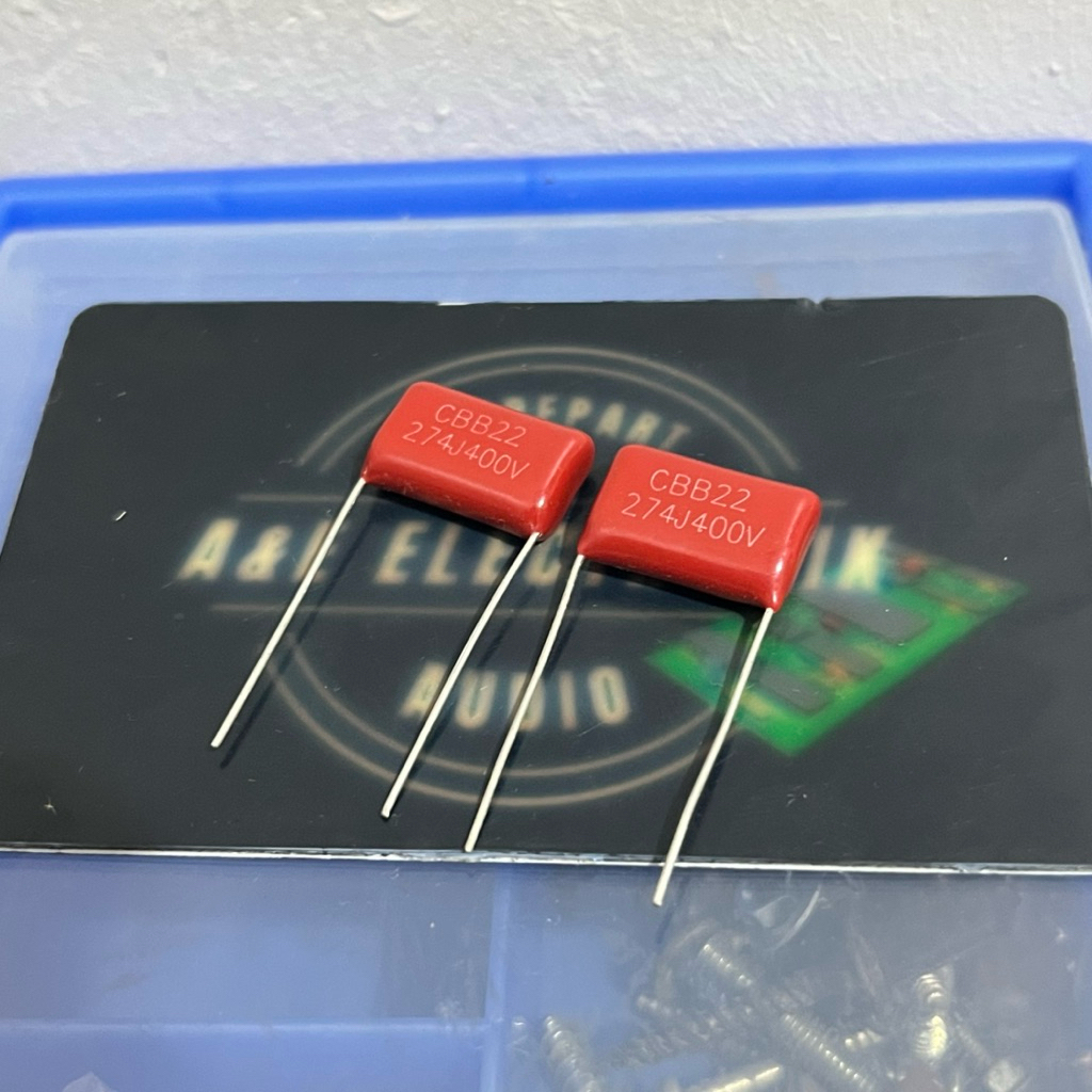 KAPASITOR MILAR 274J 400V CBB22 MYLAR 274 J 400 VOLT