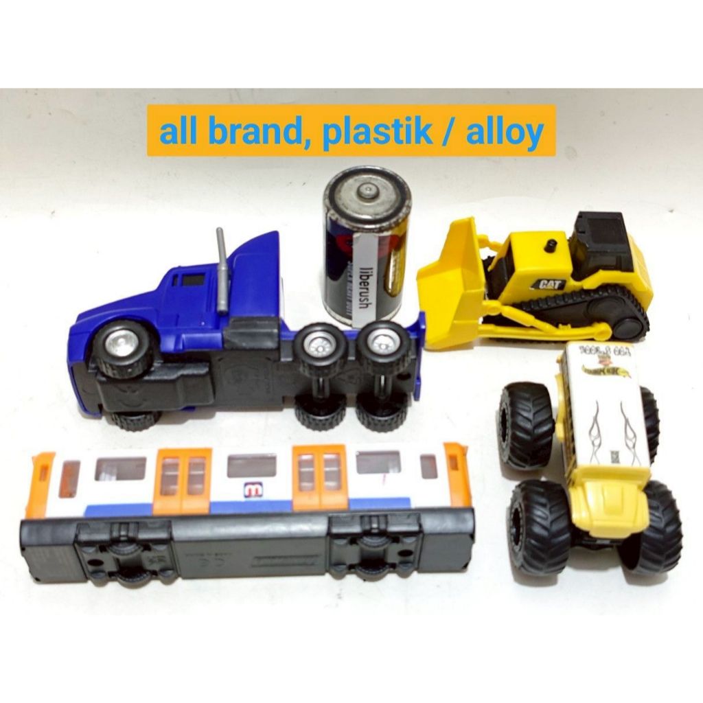Set alloy teamsterz locomotive train , dickie toys truck peterbilt , hotwheels monster trucks too sc