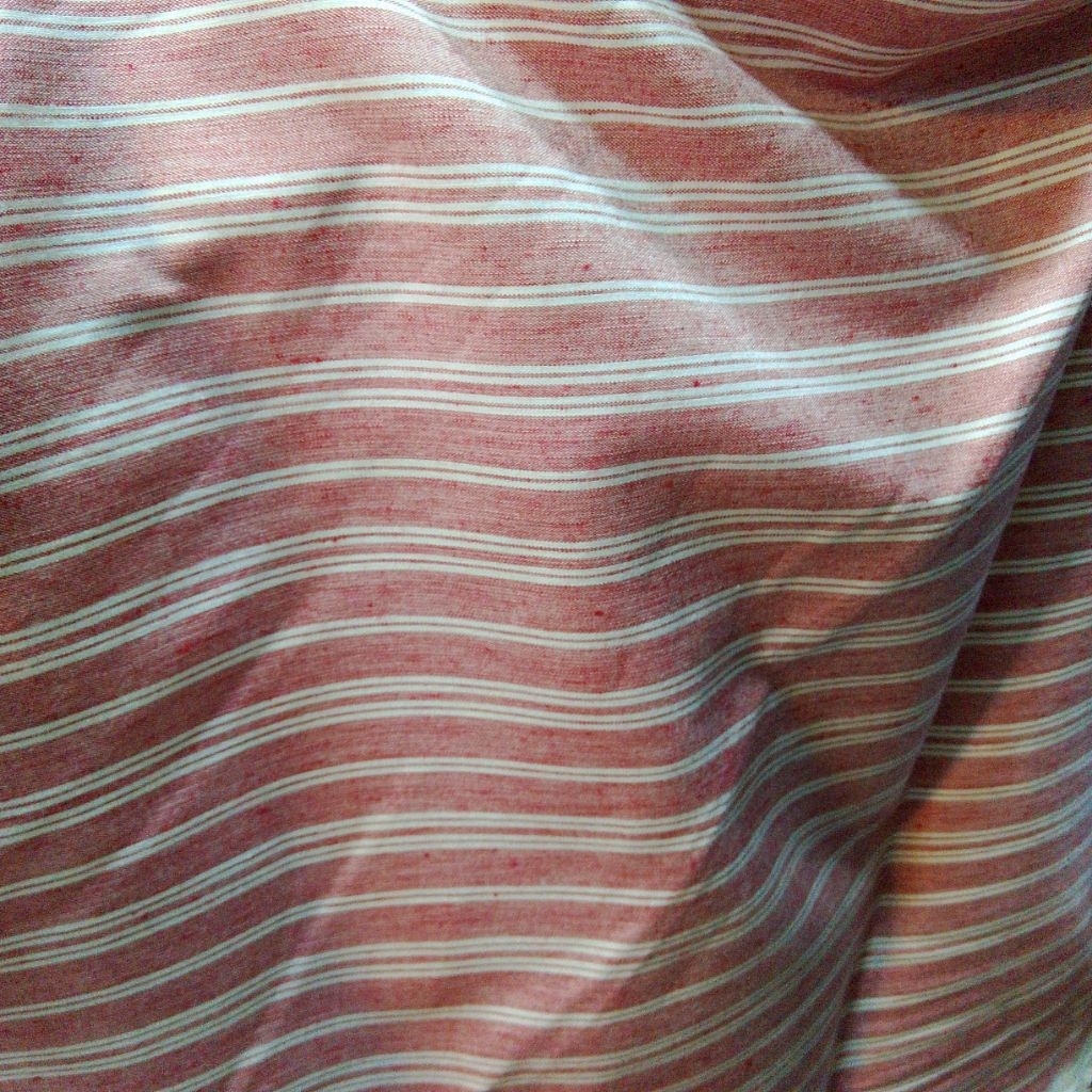 Kain Katun Linen Motif Salur – Bahan Adem Halus untuk Gamis, Blouse, Dress, Outer