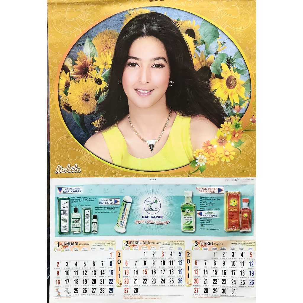 KALENDER JADUL KALENDER TAHUN 2011 ARTIS NABILA CITRA KIRANA JESSICA MILLA NIKITA WILLY