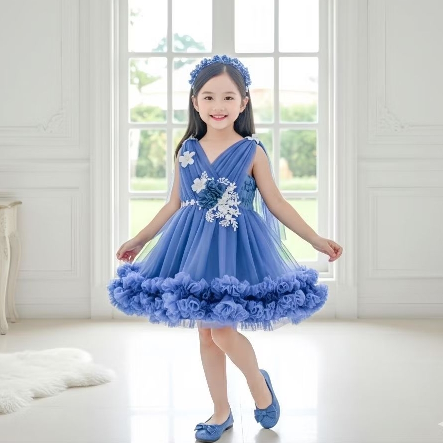 DRESS ANAK PEREMPUAN DRESS PESTA GAUN BAYI GAUN ANAK PEREMPUAN MODEL TUTU PETIT