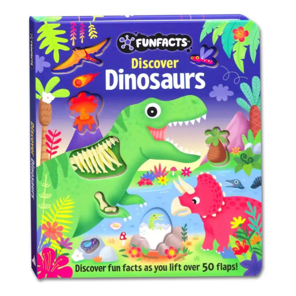 FunFacts Discover Dinosaurs - with Over 50 flaps to lift Board Book