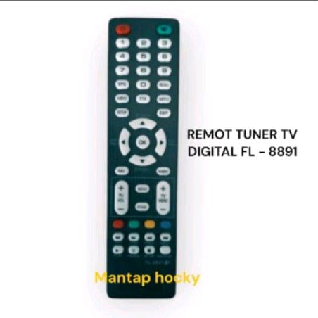 Remot Remote Stb Tunner Tv Digital LED LCD WCOM Type RM-8891/ Remote Tunner Mesin Tv 8891