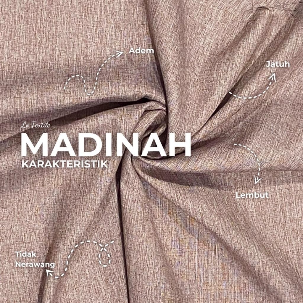 Katun Madinah Bahan Baju Kokoh / Gamis Pria / Kemeja / Dress Santai / Hingga Mukena Permeter