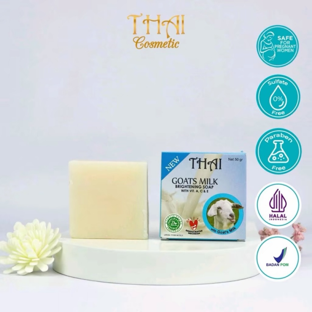 THAI Goats Milk Soap 50gr - Sabun Mandi Susu Kambing Original