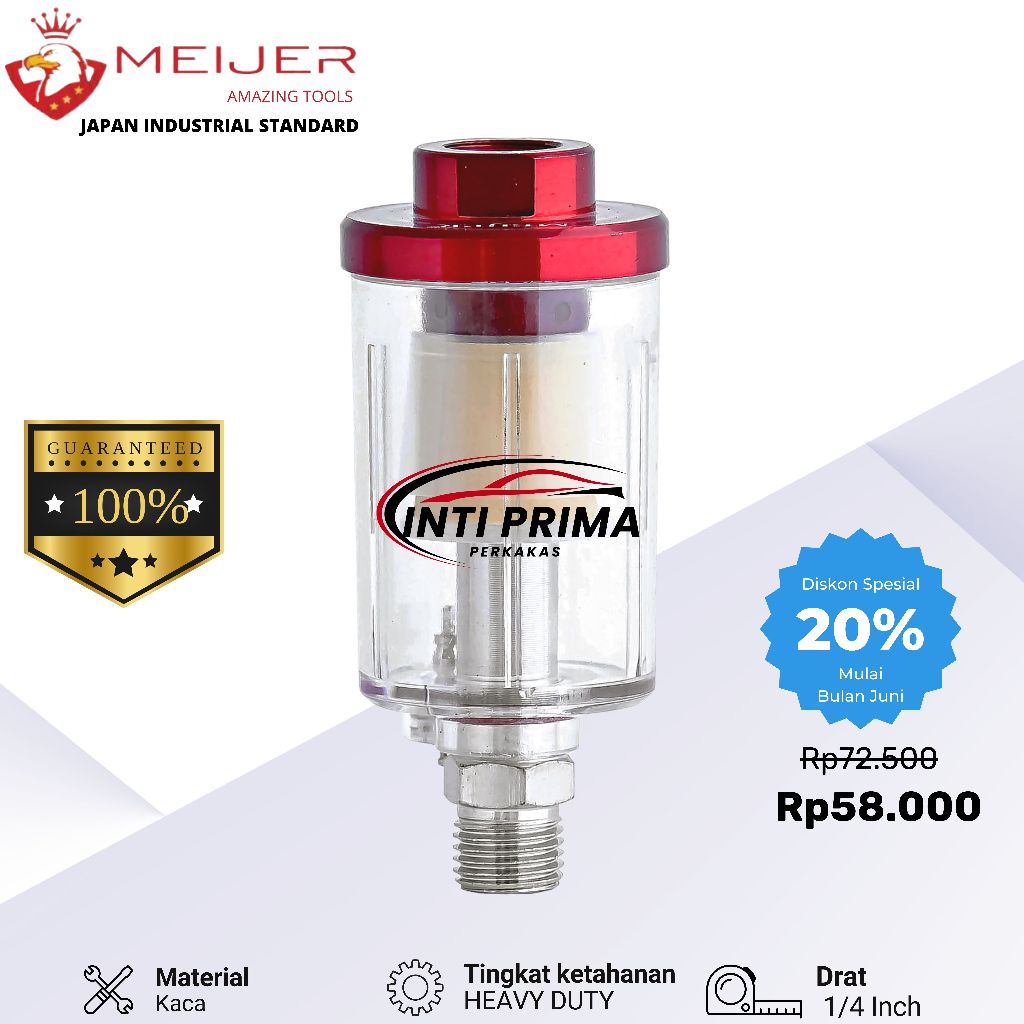 Air Filter Kompresor Spray Gun Meijer Original | Oil Water Separator untuk Cat & Angin