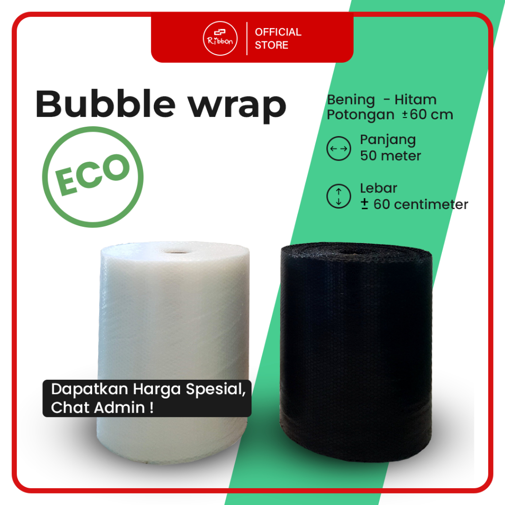 

Bubble Wrapping 60cm X 50M Bubble Bening ECO Tebal Bubble Wrap Plastik Pack Eceran Murah