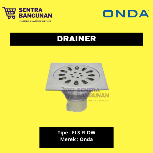 ONDA FLS FLOW / FLOOR DRAINER STAINLESS / SARINGAN GOT KAMAR MANDI / SARINGAN LUBANG KAMAR MANDI