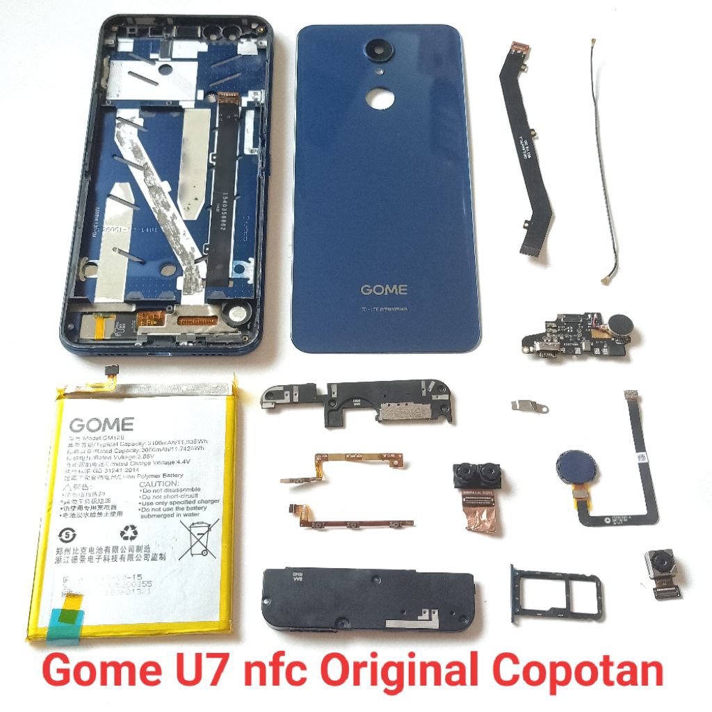 Sparepart Gome U7 nfc Second Original Copotan normal  backdoor Nfc  Bazel  kamera depan  fingerprint