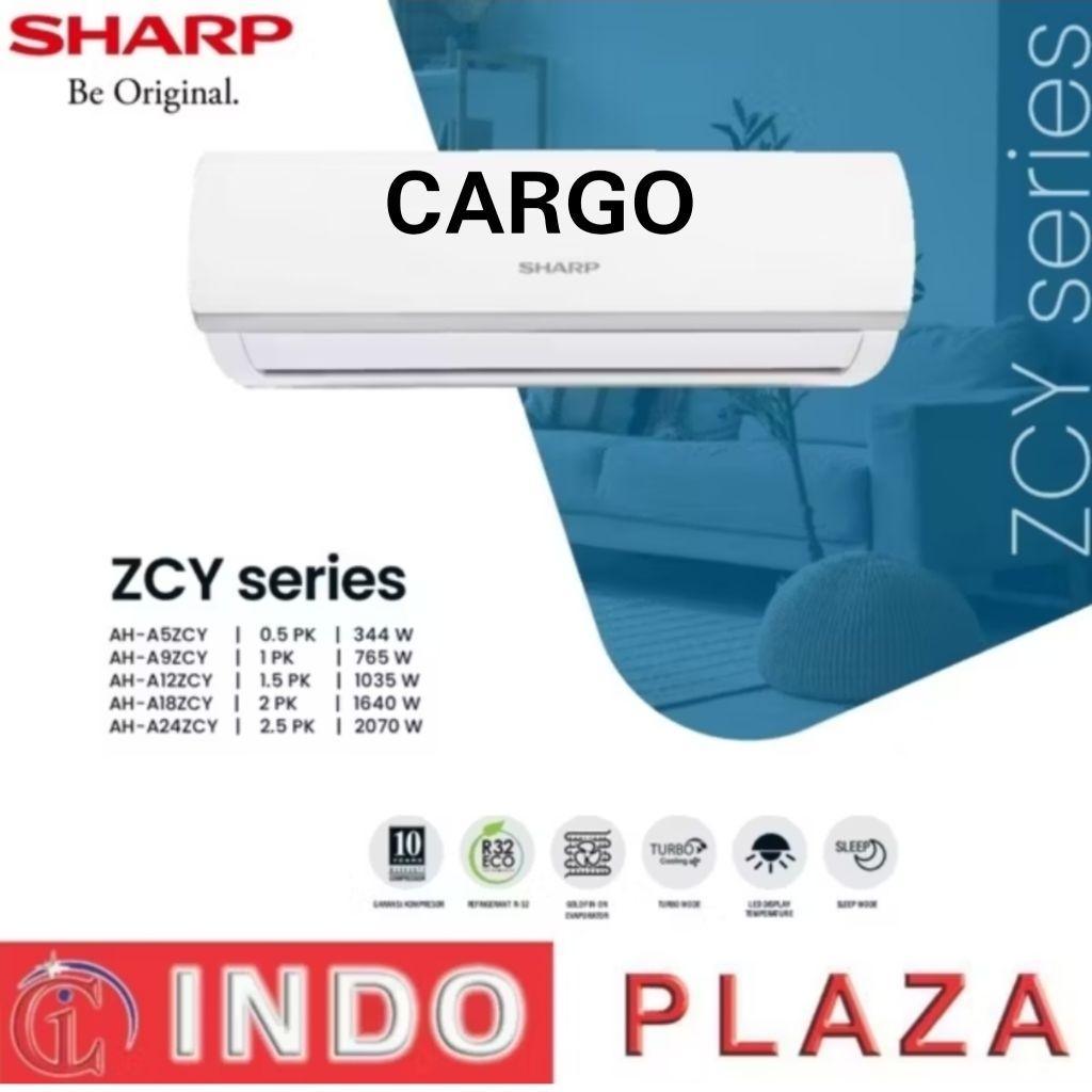 AC SHARP 1.5 PK AH-A12ZCY ANTI KARAT (LUAR MEDAN)