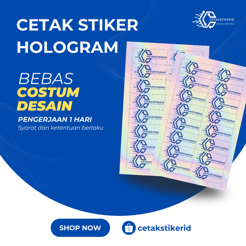 CETAK STIKER HOLOGRAM (CUSTOM)