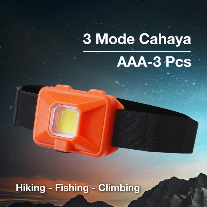 Kenmaster Senter Kepala Headlamp Flash Light LED Super Terang KM 303