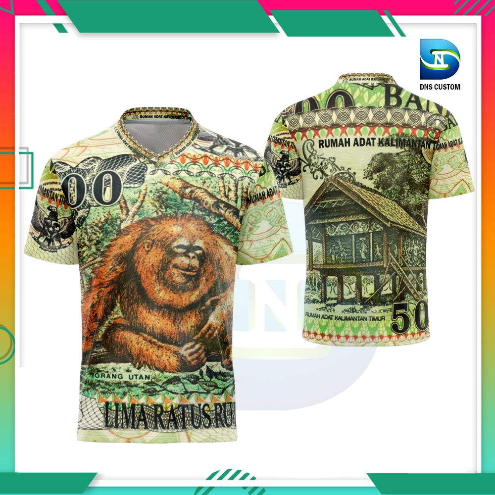 T shirt Custom Logo kaos  uang kuno 500 new gokil