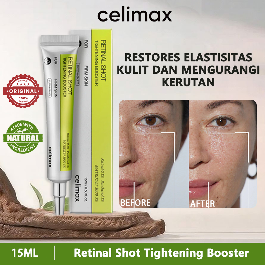 celimax retinal shot/CELIMAX The Vita-A Retinal Shot Tightening Booster 15ml-Kulit Anti Penuaan