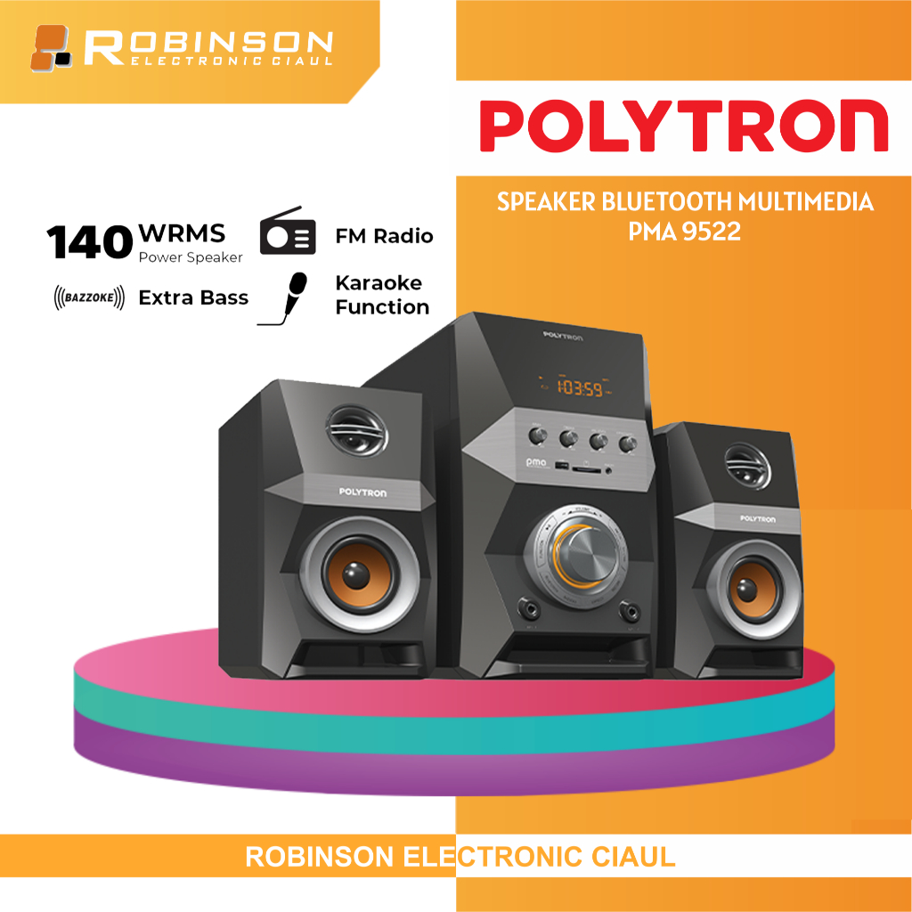 Multimedia Speaker Bluetooth Polytron Tipe PMA 9522