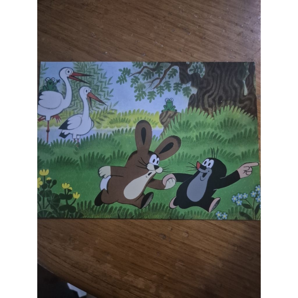 kartu pos illustration krtek/illustration postcard
