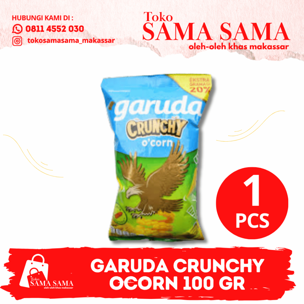 GARUDA CRUNCHY OCORN /  CRUNCHY POTATO  / POTATO SKY MIX  / SEA SALT / WAGYU BEEF 100 GR