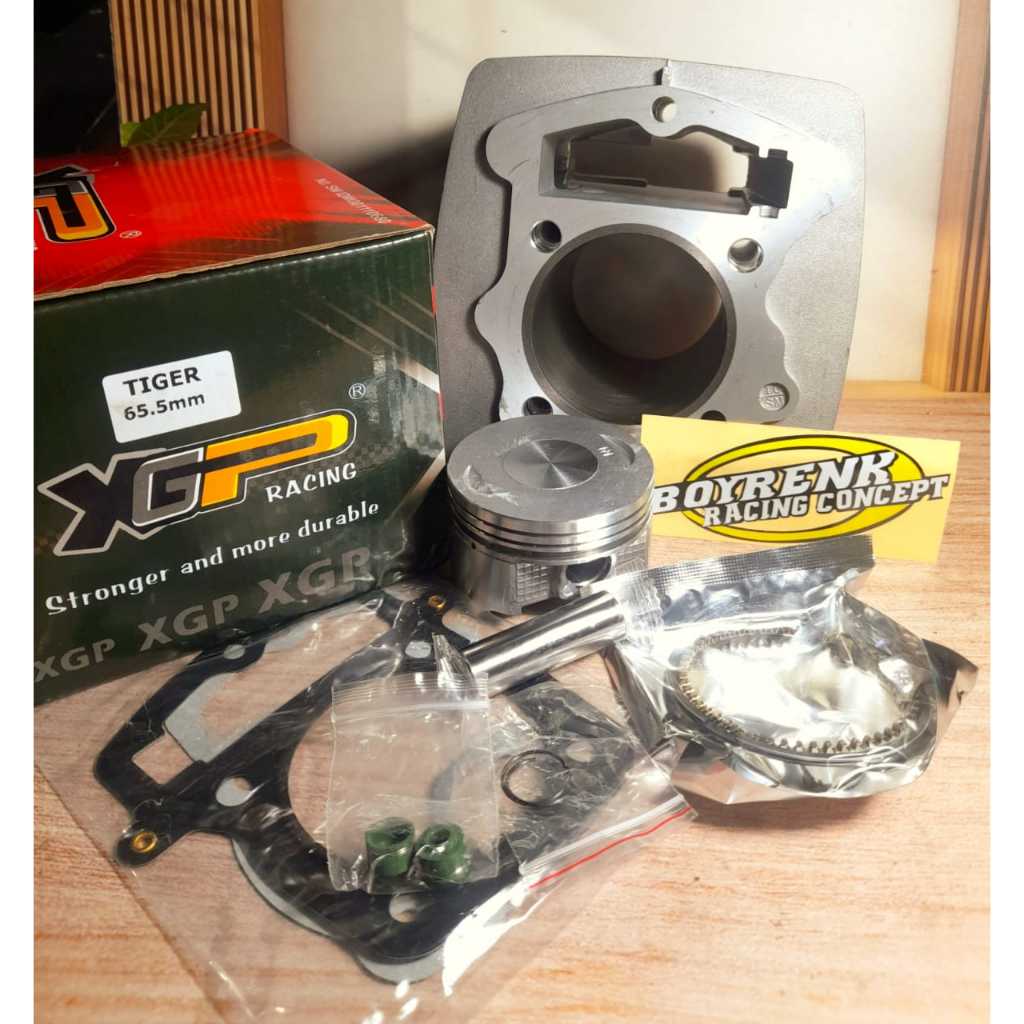Blok Tiger Set Cylinder Blok Mesin Tiger XGP Blok Tiger XGP RACING Blok Set Piston 65,5 Blok Tiger X