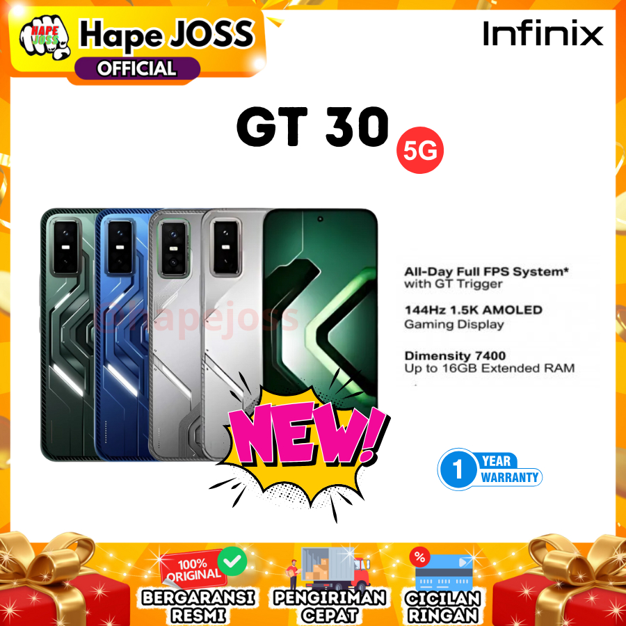 Infinix GT 30 5G 8/256GB NFC Garansi Resmi Indonesia