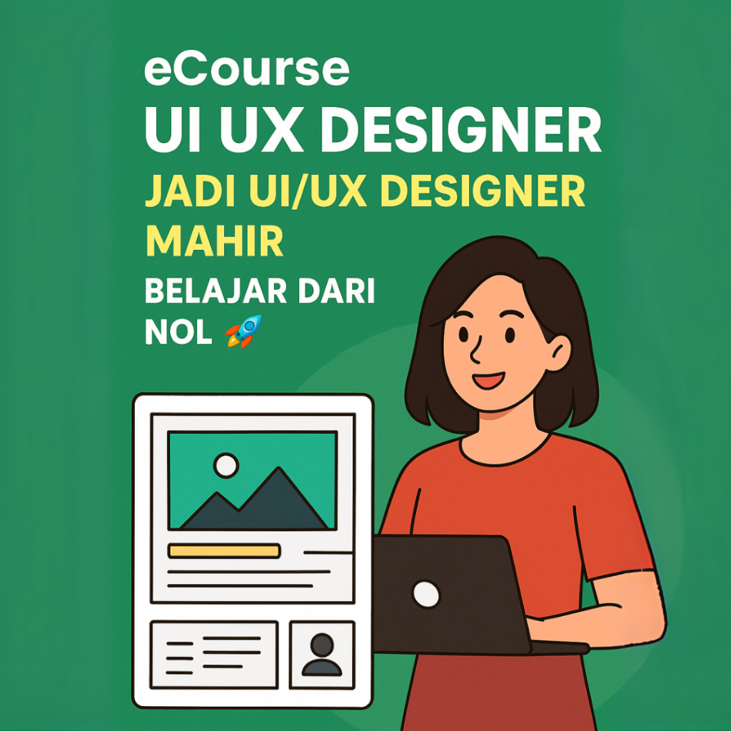 (76) Ecourse UI/UX Designer Web & App – Belajar Desain UI/UX dari Nol sampai Mahir | Materi Video Le