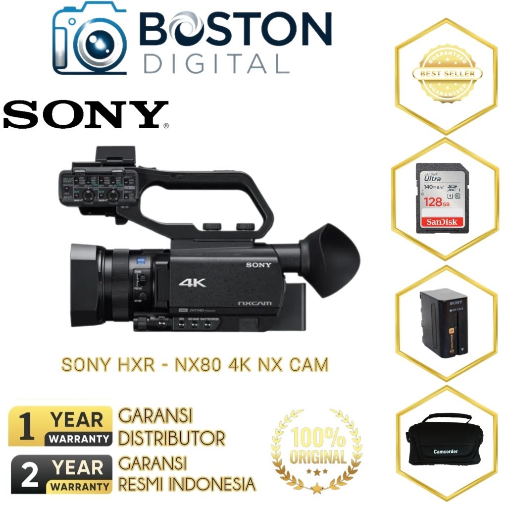 SONY HXR NX80 4K NX CAM / CAMCORDER SONY HXR-NX80 4K