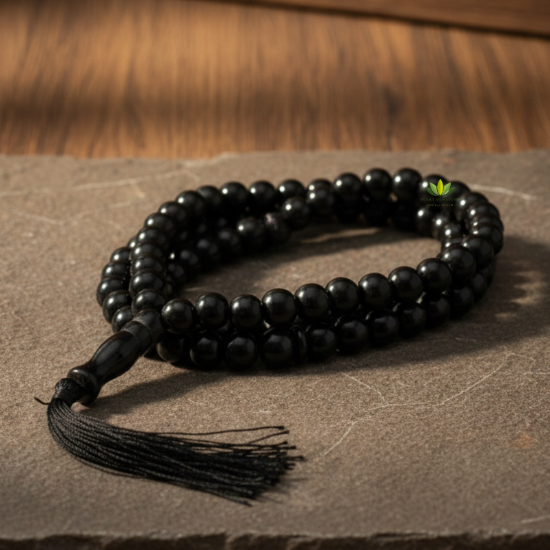 Tasbih Batu Black Onyx 99 Butir Motif