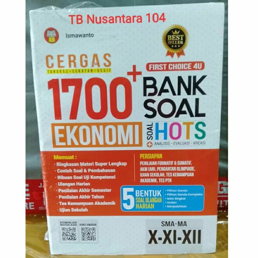 BUKU 1700 BANK SOAL EKONOMI UNTUK SMA MA KELAS X XI XII PENERBIT YRAMA WIDYA