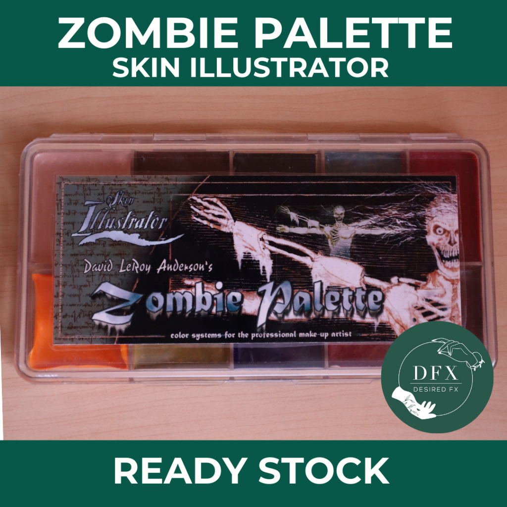[READY] Skin Illustrator Zombie Palette | Face & body painting | Professional makeup palette | Palet