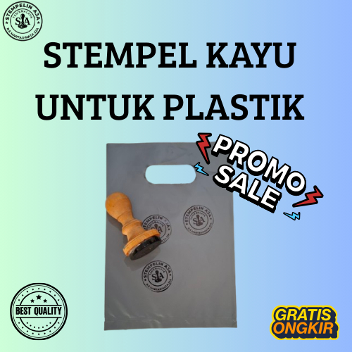 

Stempel Kayu untuk Plastik | Cap Logo Usaha dan Kemasan