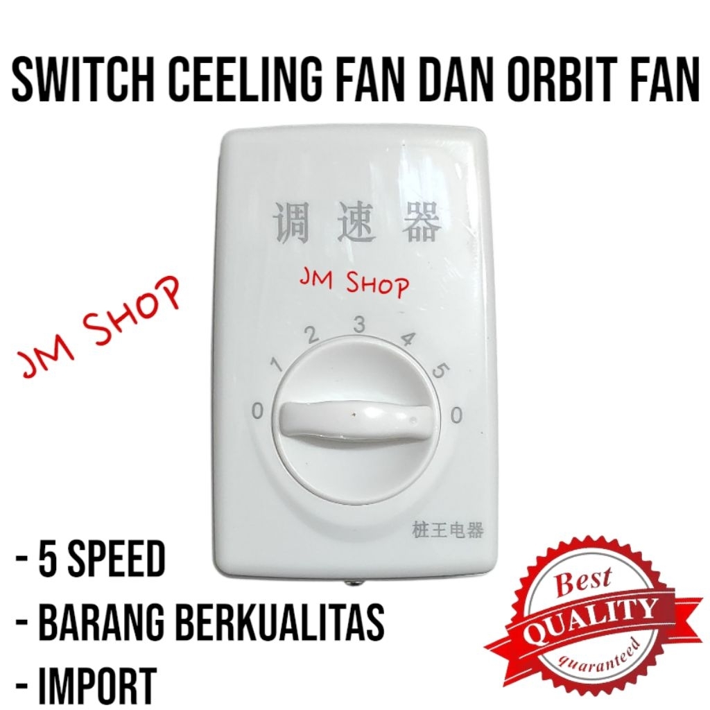 SWITCH CEILING FAN 5 SPEED/PENGATUR SPEED CELING FAN DAN ORBIT FAN