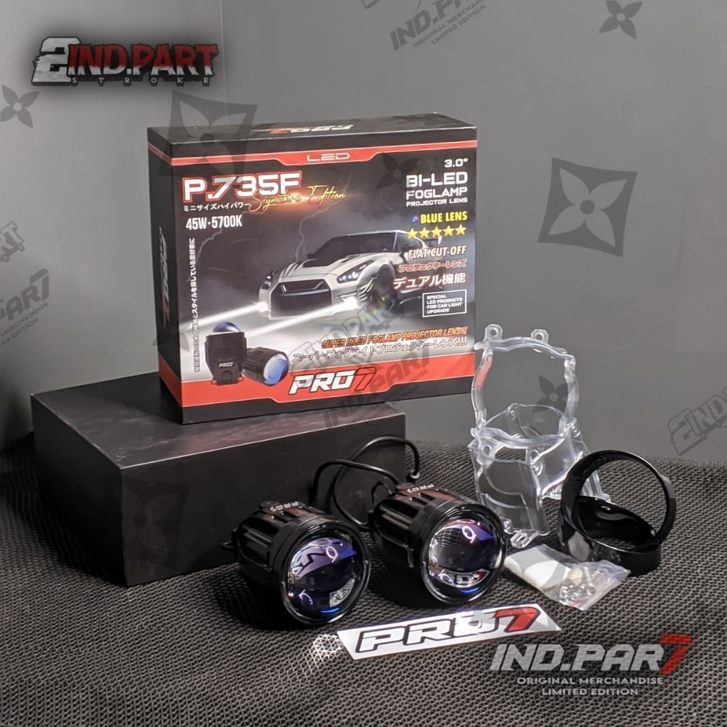 BILED PROJECTOR FOGLAMP PR07 P.735F SE | P735FSE | P 735 F SE BILED FOGLAMP BLUE LENS SIGNATURE EDIT