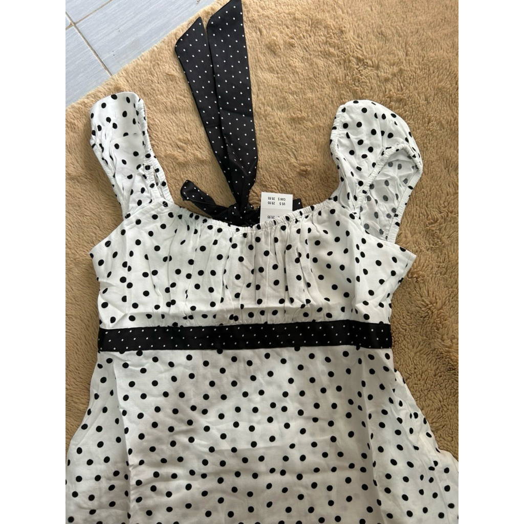 BNWT Hollister easy satin tie babydoll top not milkmaid or coquette