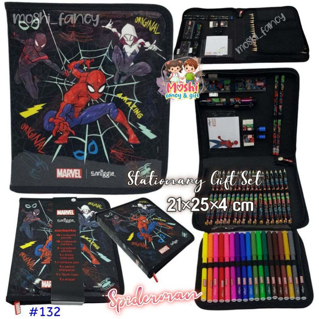 

Stationary Gift Set Spiderman Marvel Studio / Pencil Case Set Spiderman / Set Alat Tulis Smiggle Spiderman Marvel Disney / Alat Tulis Anak Laki-Laki Boy / Tempat Pensil Spiderman Marvel