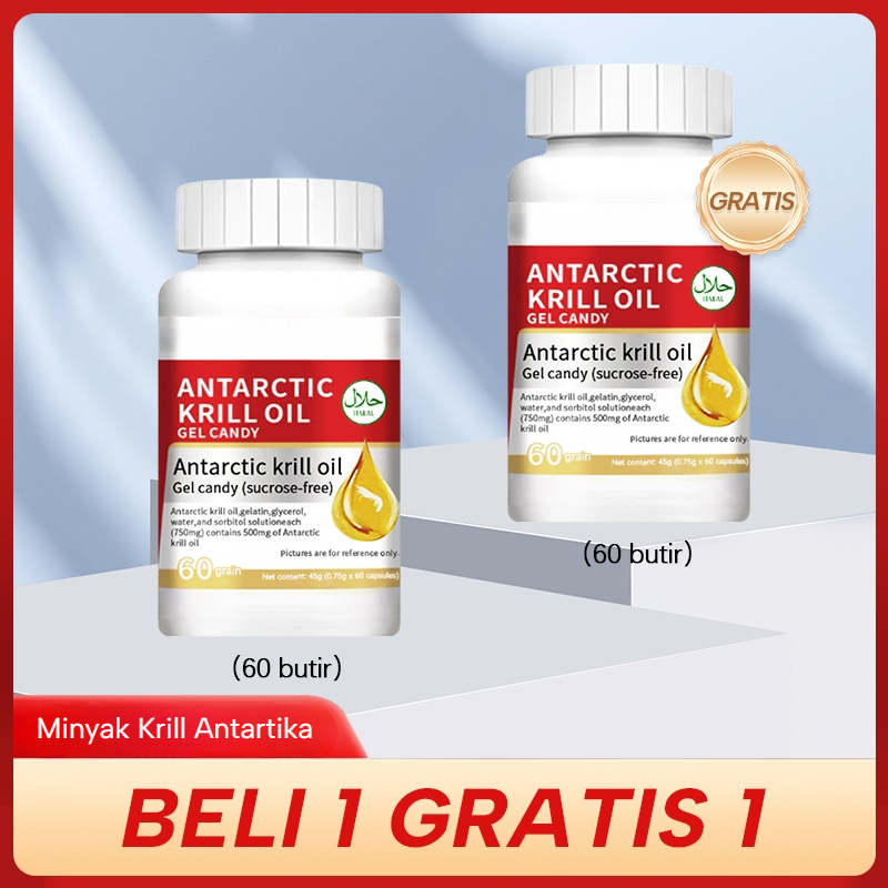 Ekstrak Krill Murni & Cepat Diserap  Super Fish Oil Norwegian Versi Upgrade - Krill Oil/Fish Oil/Ome