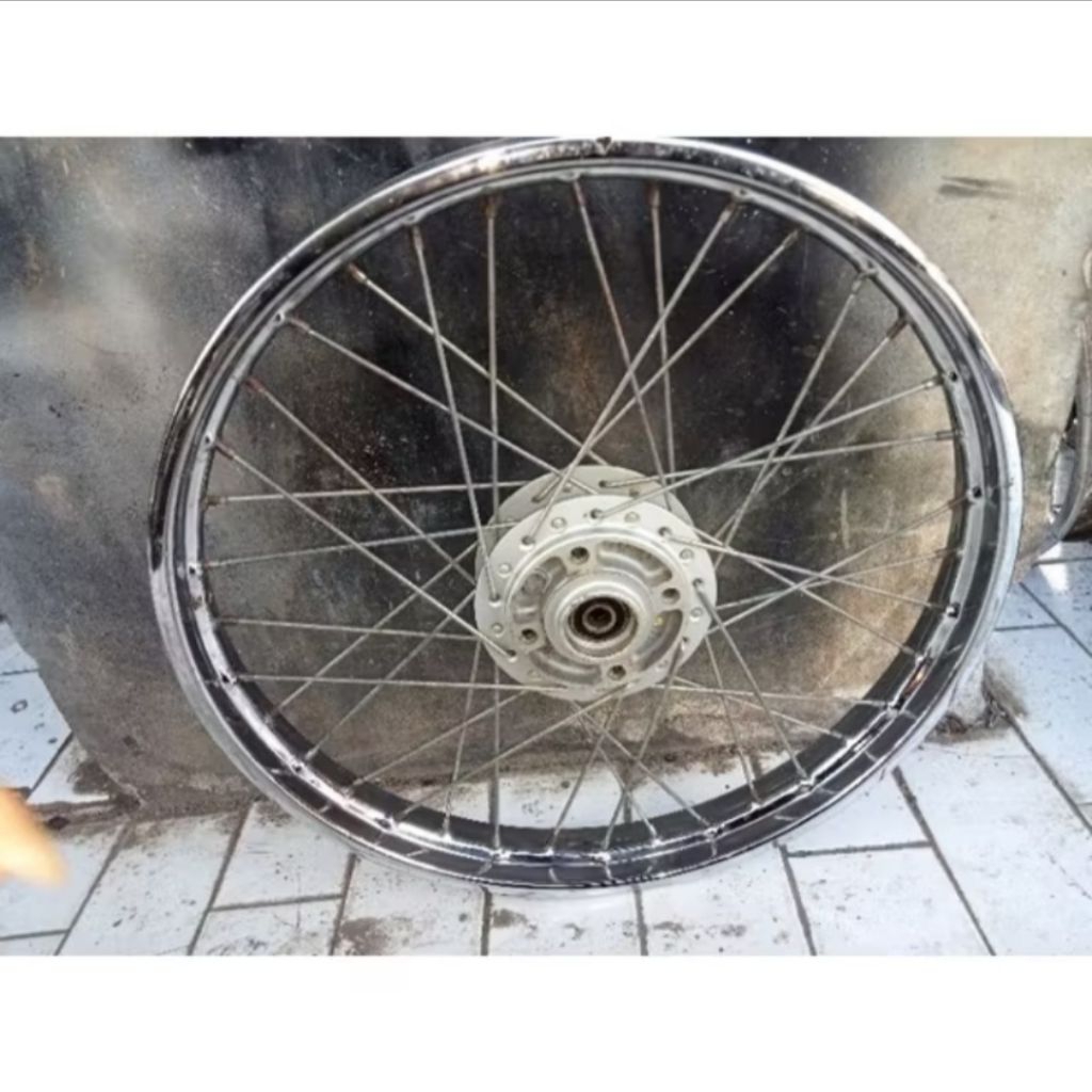 Pelek velg jari-jari depan motor honda supra fit new / revo lama ORIGINAL COPOTAN siap pakai