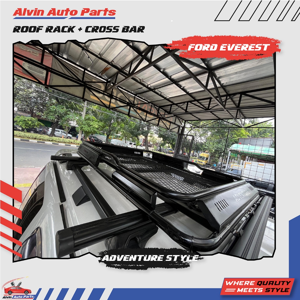 ROOFRACK ADVENTURE FORD EVEREST /RACK ATAS EVEREST/CROSS BAR FORD EVEREST/PALANG TENGAH FORD EVEREST